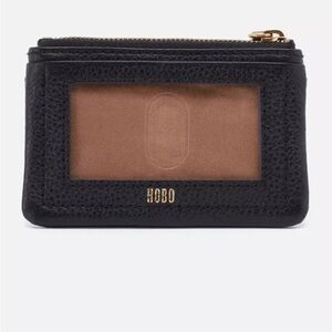 HOBO Black and Brown Leather Card‎ Holder